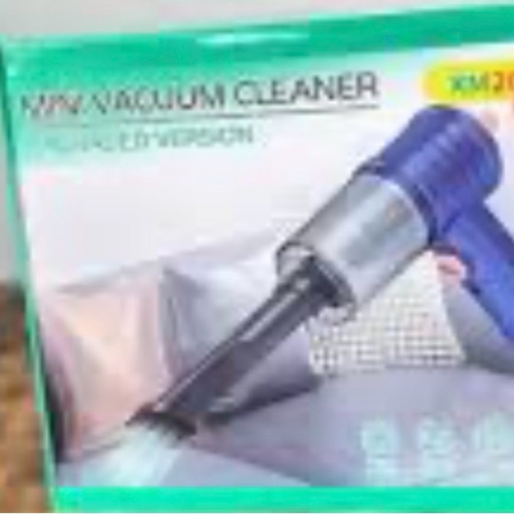 VACUUM CLEANER MINI XM20S LIGHTWEIGHT HANDHELD BLUE SILVER UPGRADED VERSION NIB - Picture 2 of 5